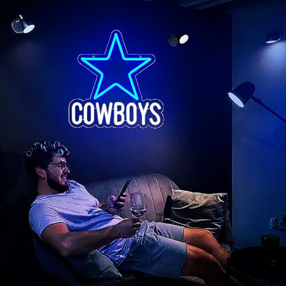Cowboys Star LED Neon Sign