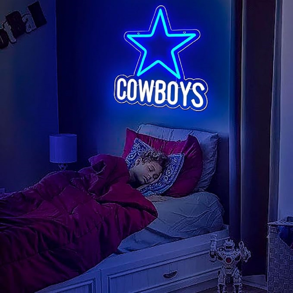Cowboys Star LED Neon Sign