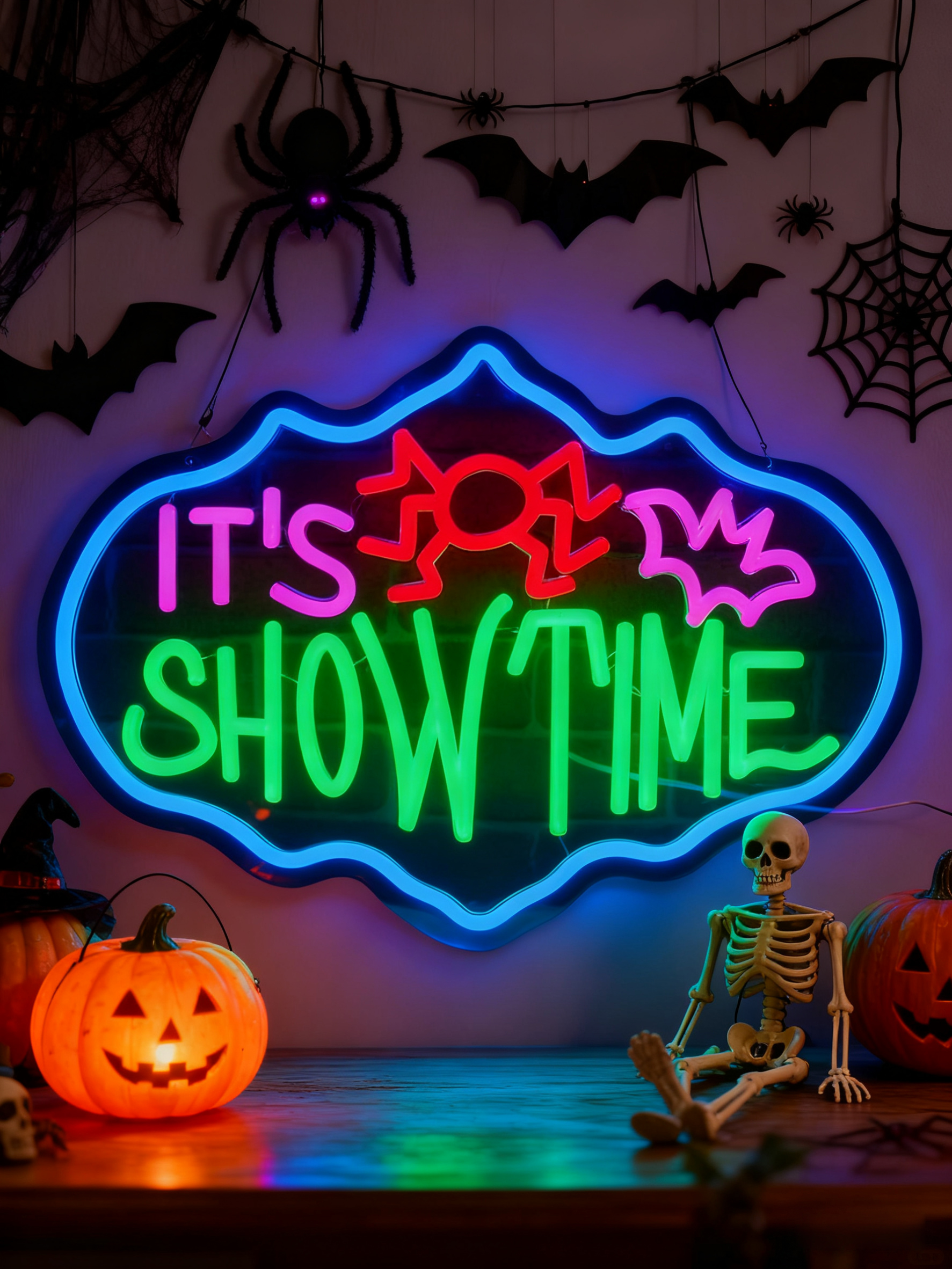 "It's Showtime" LED Neon Sign