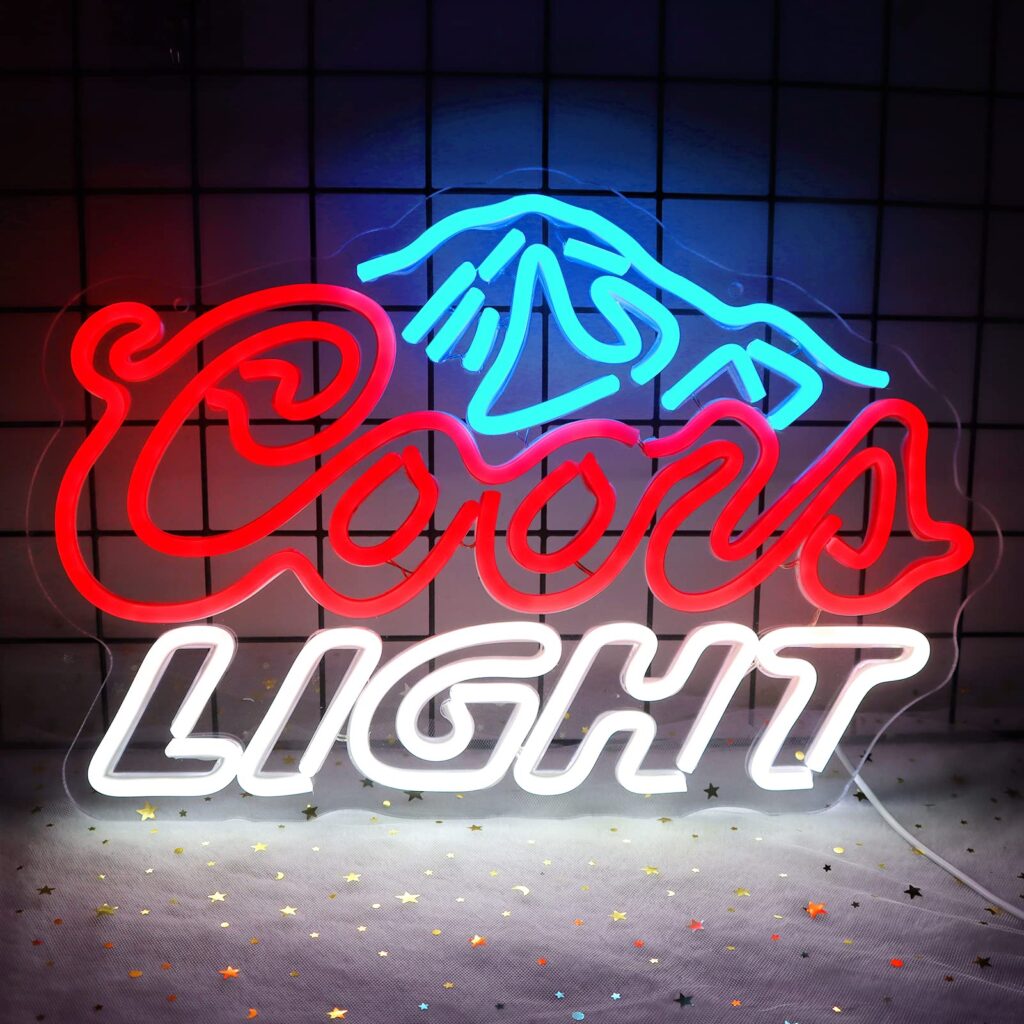 Coors Light Mountain LED Neon Sign