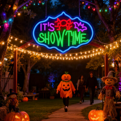 Home "It's Showtime" LED Neon Sign