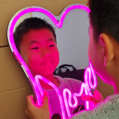 Home neon light mirror 23